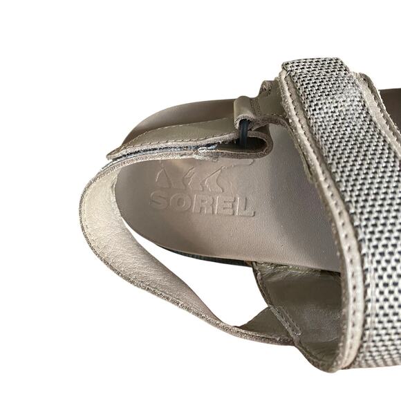SOREL "Roaming Decon" Women’s Sandal/Shoe, Sling back, Taupe/Black, Size 8.5, - Picture 7 of 7